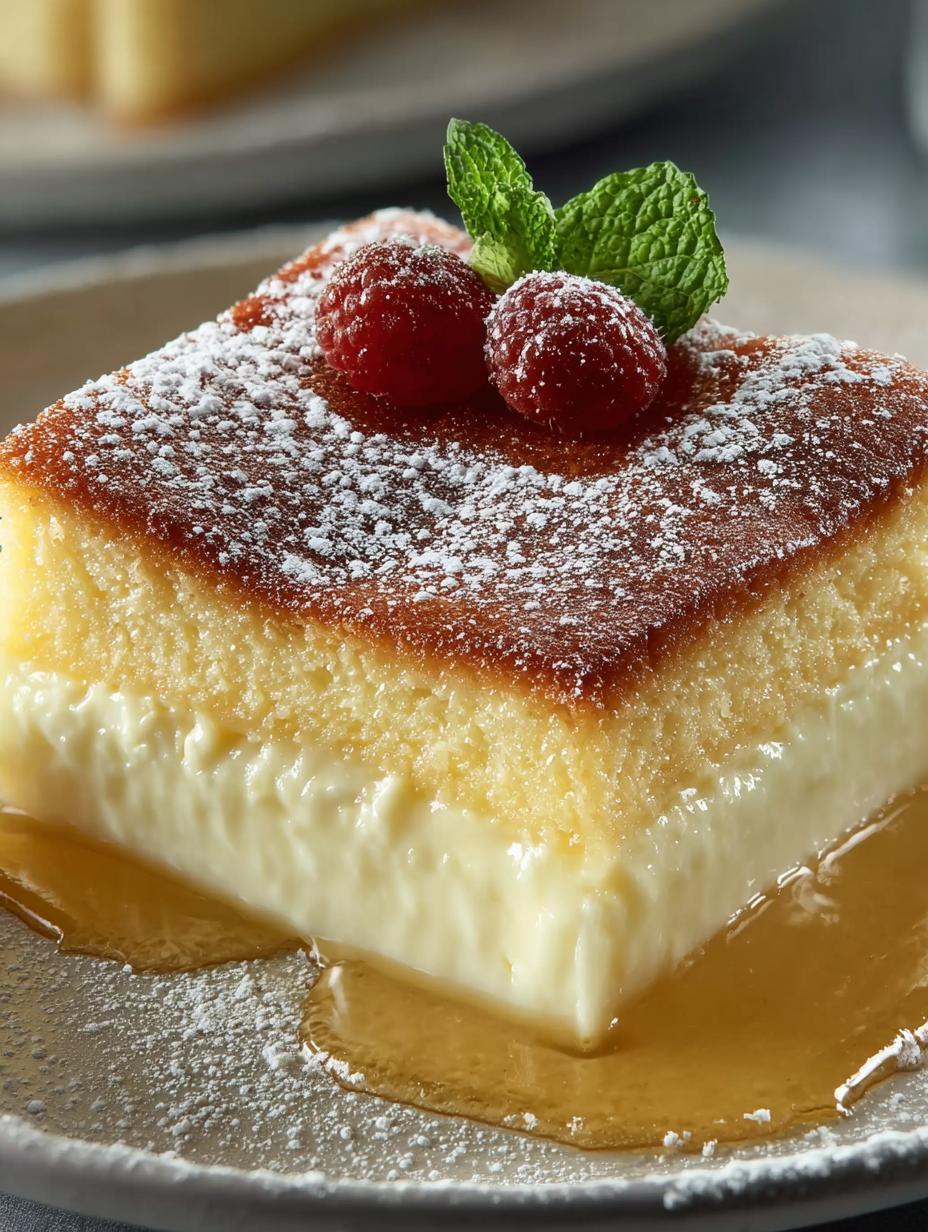 Vanilla Magic Custard Cake