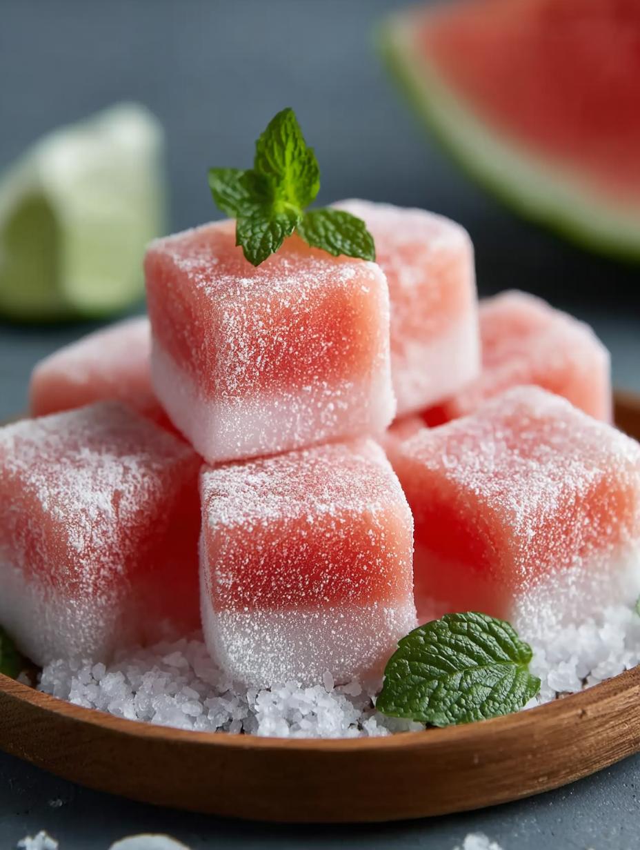 Watermelon Mochi