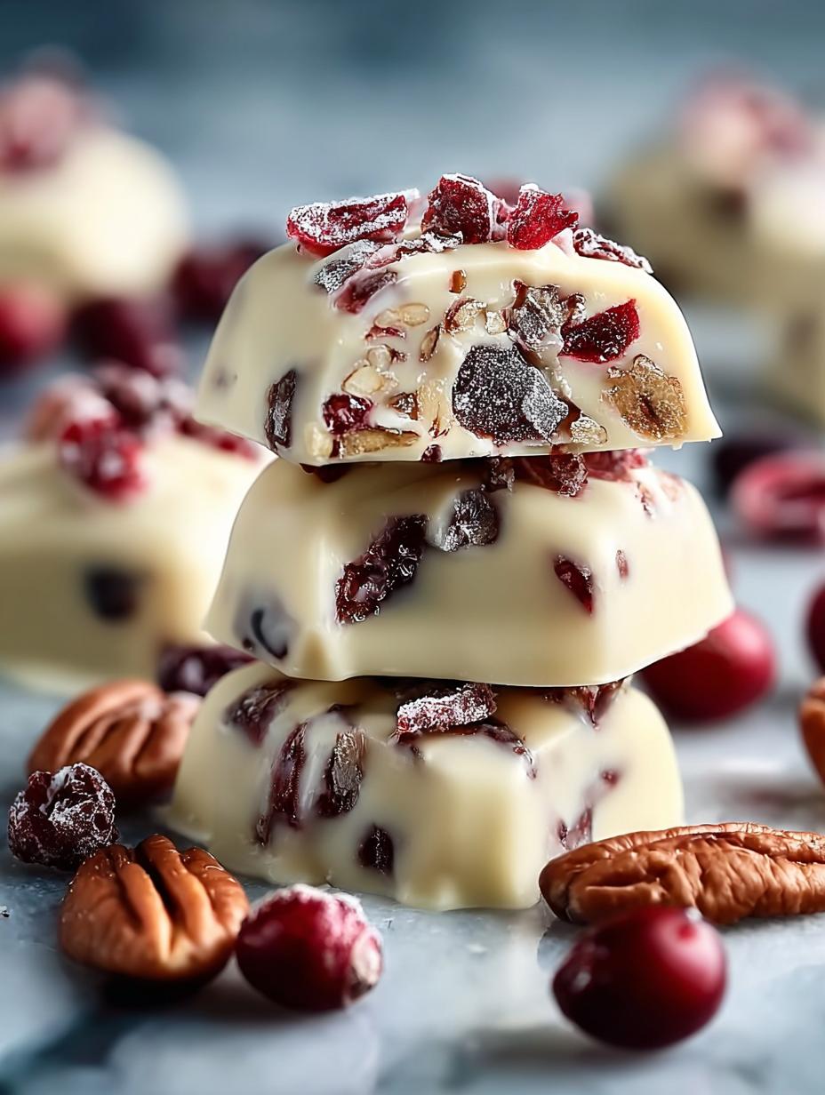 Irresistible White Chocolate Cranberry Pecan Clusters - White Chocolate Cranberry Pecan - main visual representation