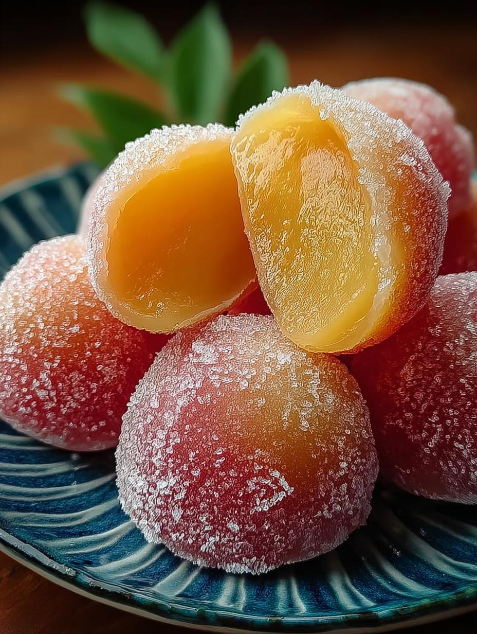 Whole Peach Mochi