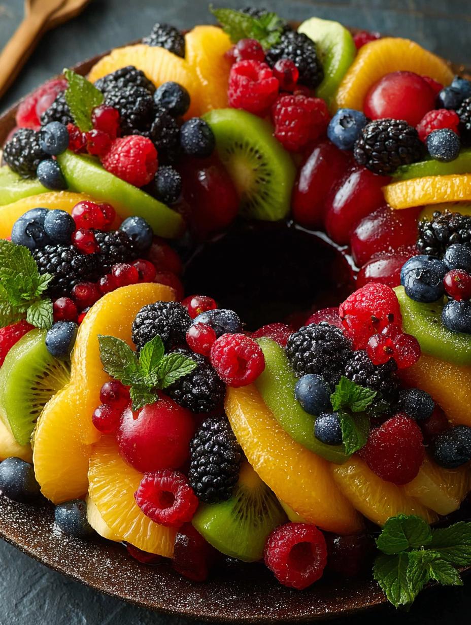 Delightful Wreath Fruit Salad for Festive Celebrations - Wreath Fruit Salad - additional detail