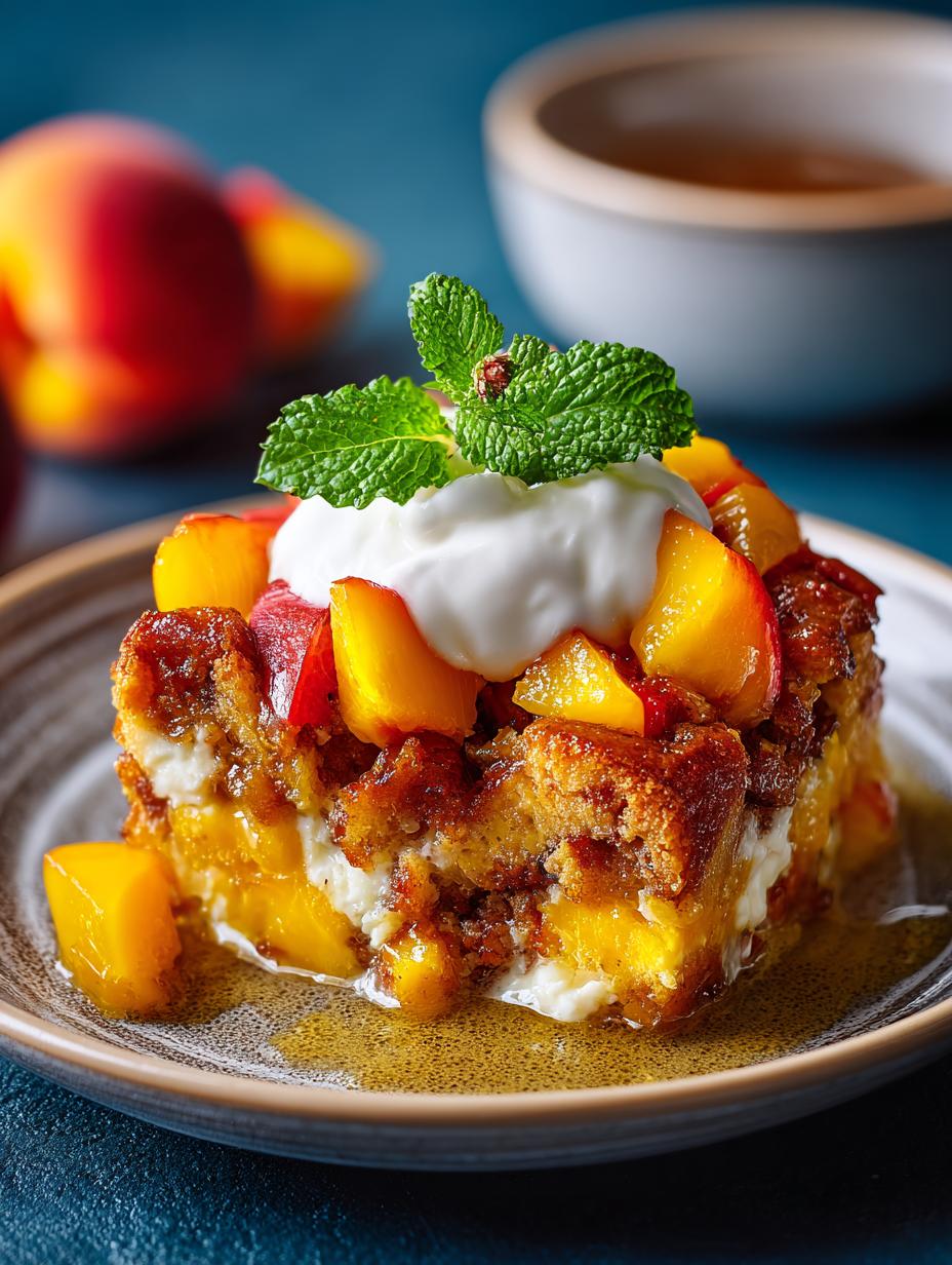 Peaches and Sour Cream Pound Cake Bread Pudding Delight 5 Peaches and Sour Cream Pound Cake Bread Pudding Delight - ?utm Source=rss&utm Medium=rss&utm Campaign=peaches - main visual representation