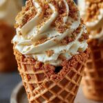 Bake Pumpkin Cheesecake Cones