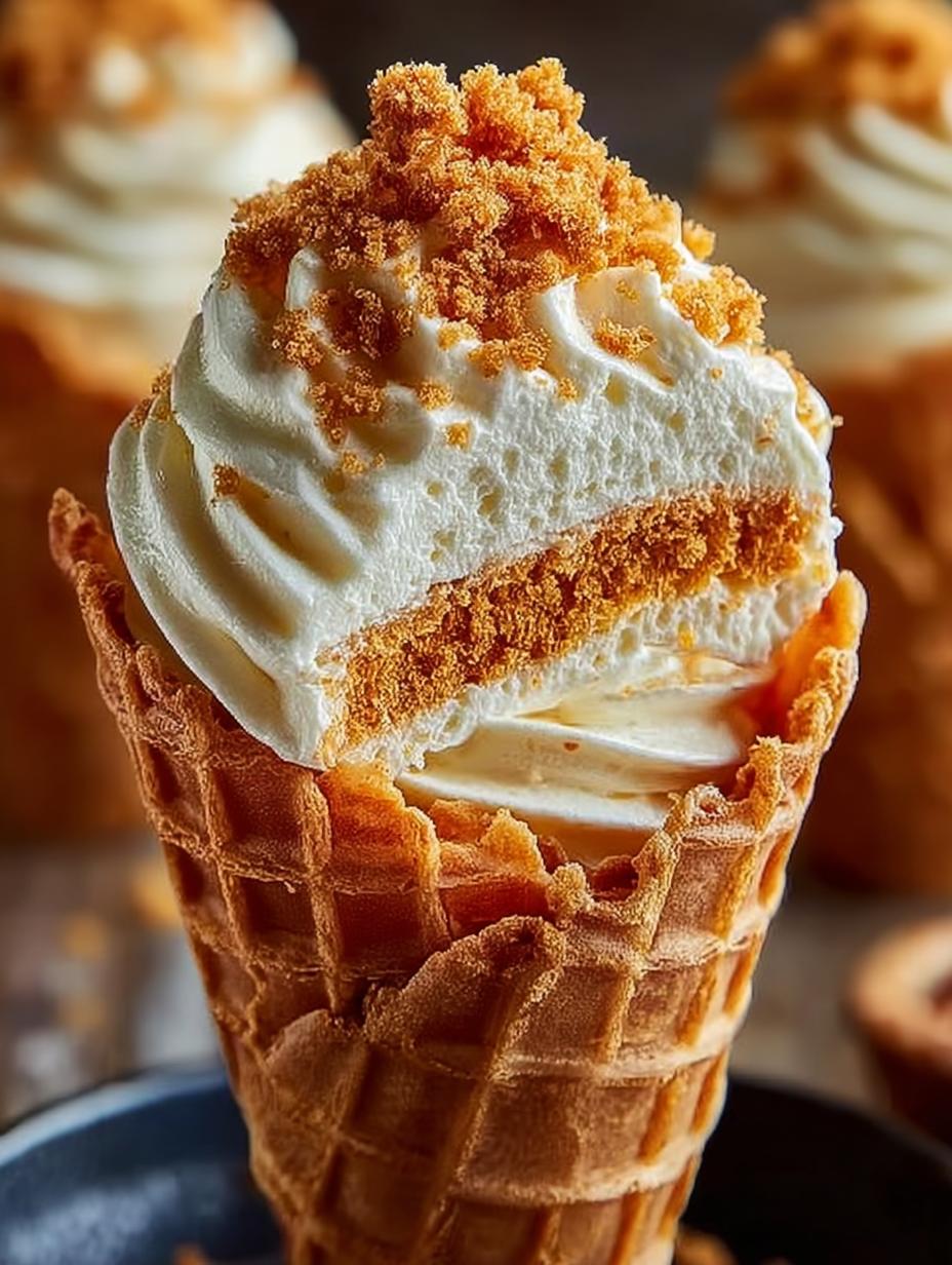 Bake Pumpkin Cheesecake Cones: 6 Irresistible Ideas - Bake Pumpkin Cheesecake Cones - additional detail