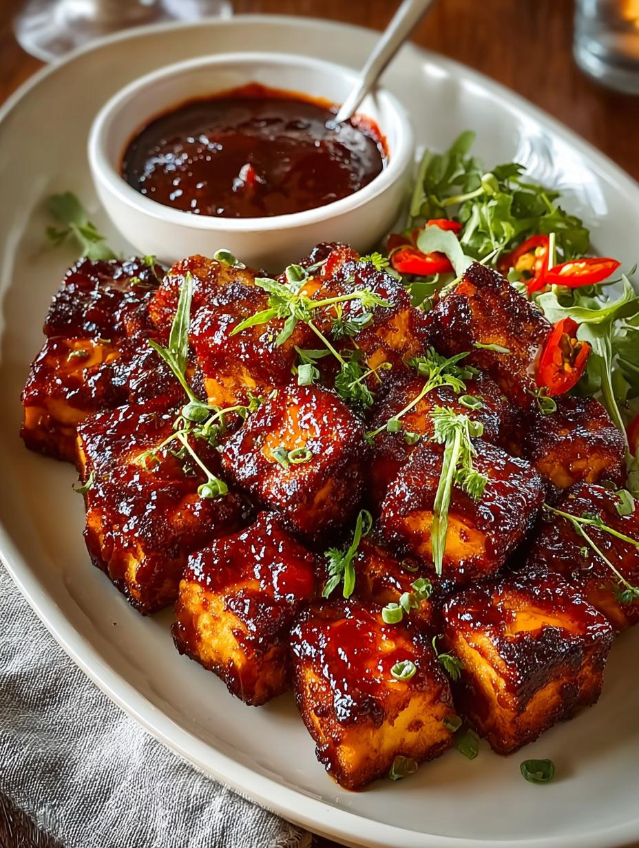 Baked Bbq Tofu Vegan