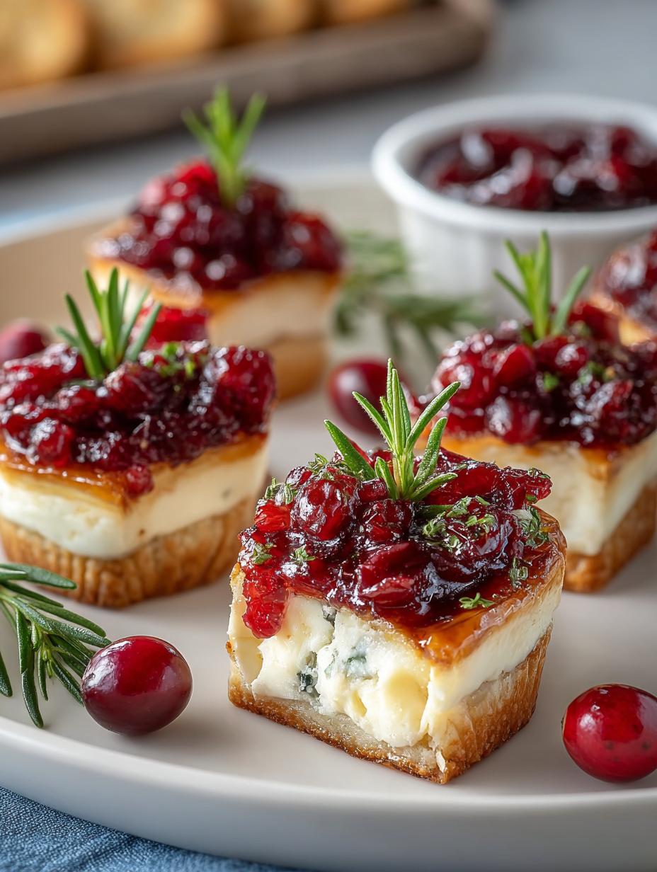 Baked Cranberry Brie Bites: 5 Irresistible Festive Appetizers 5 Baked Cranberry Brie Bites: 5 Irresistible Festive Appetizers - Baked Cranberry Brie Bites - main visual representation