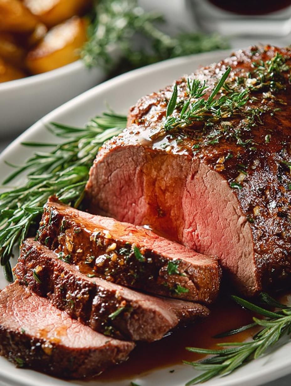 Delicious Beef Tenderloin Roast with Garlic Herb Butter - Beef Tenderloin Roast - additional detail