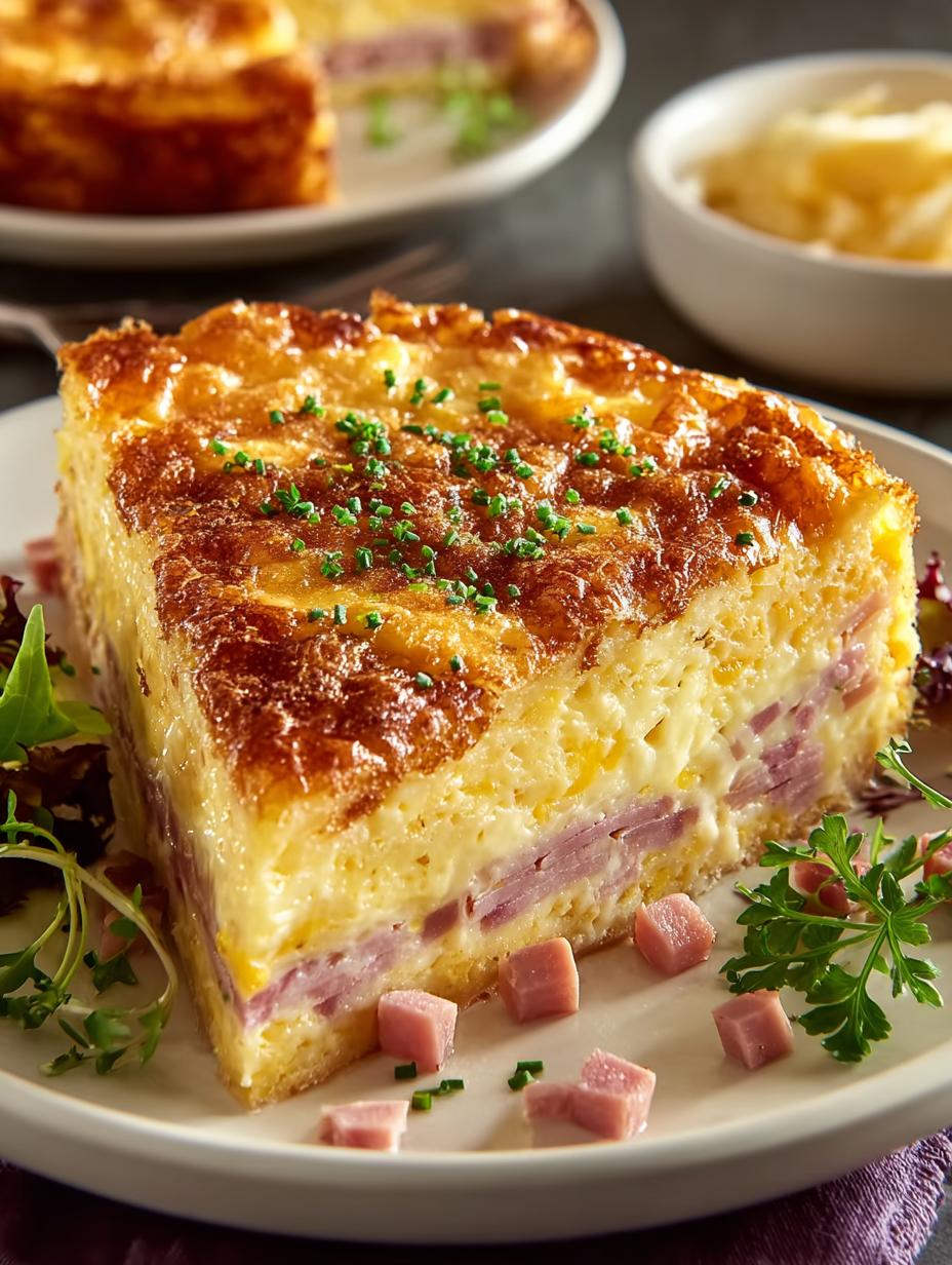 Delicious Bisquick Impossible Ham Cheese Pie Recipe - Bisquick Impossible Ham Cheese - additional detail