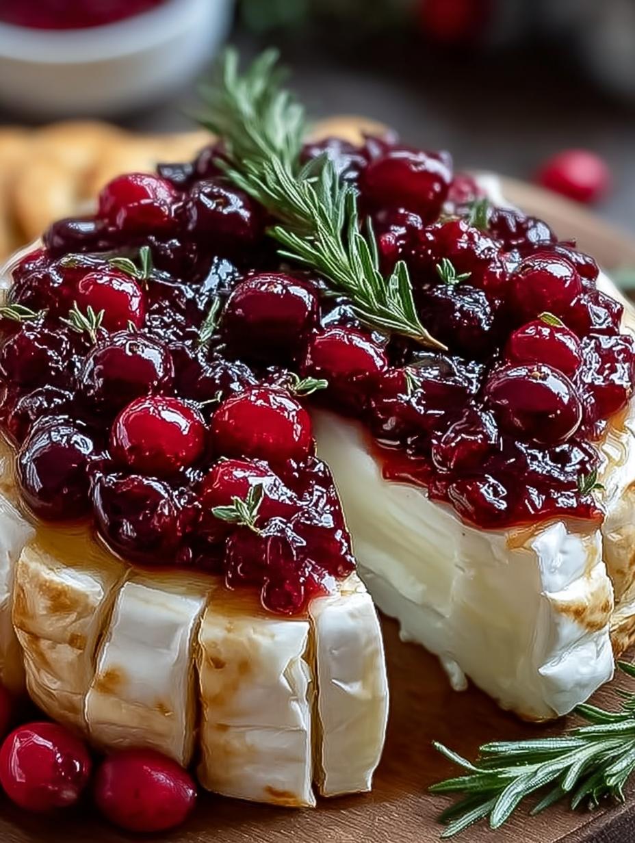 Brie Cheese Cranberry Christmas