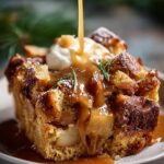Cardamom Pear Bread Pudding