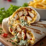 Cheesy Garlic Chicken Wraps