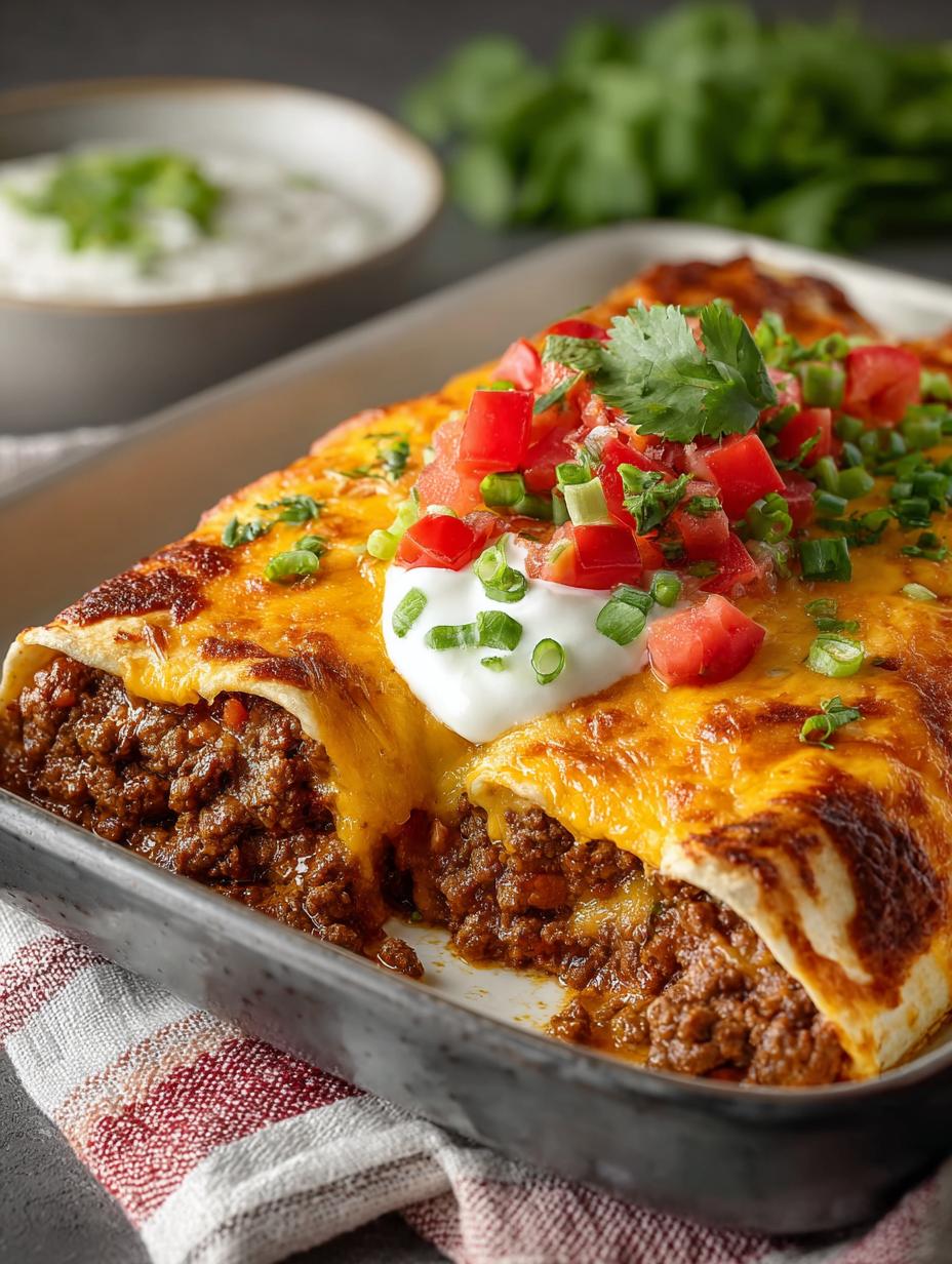 Cheesy Ground Beef Enchiladas: 5 Steps to Comfort Food 5 Cheesy Ground Beef Enchiladas: 5 Steps to Comfort Food - Cheesy Ground Beef Enchiladas - main visual representation