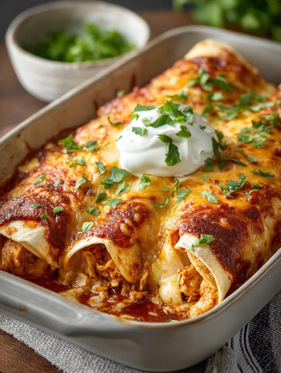 Ultimate Chicken Enchiladas: Quick, Easy, and Cheesy Delight 5 Ultimate Chicken Enchiladas: Quick, Easy, and Cheesy Delight - Chicken Enchiladas - main visual representation