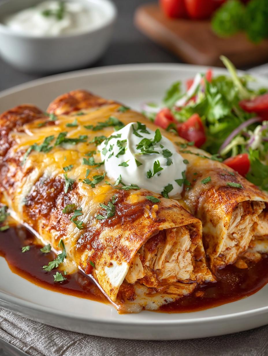 Ultimate Chicken Enchiladas: Quick, Easy, and Cheesy Delight 6 Ultimate Chicken Enchiladas: Quick, Easy, and Cheesy Delight - Chicken Enchiladas - additional detail