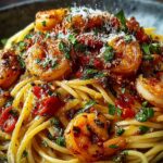 Chilli Garlic Prawn Pasta