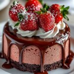 Chocolate Dipped Strawberry Mousse