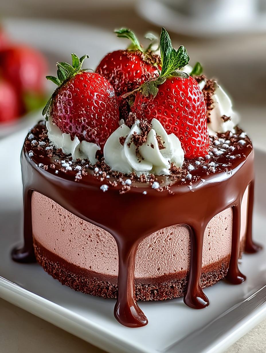 Chocolate Dipped Strawberry Mousse: 8 Reasons to Indulge 6 Chocolate Dipped Strawberry Mousse: 8 Reasons to Indulge - Chocolate Dipped Strawberry Mousse - additional detail