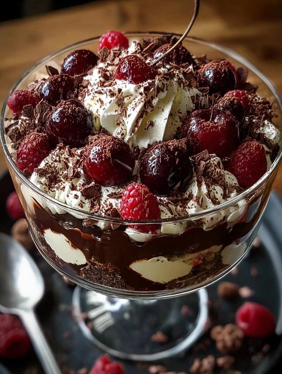 Christmas Black Forest Trifle