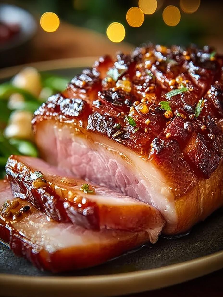 Delicious Christmas Gammon with Ginger Ale Glaze - Christmas Gammon with Ginger - additional detail