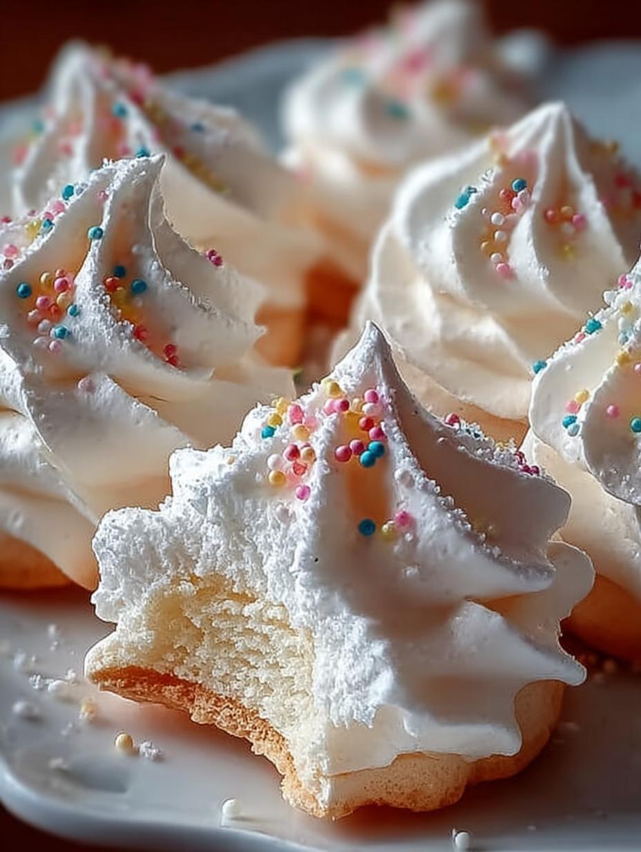 Delicious Christmas Meringue Cookies for the Holidays - Christmas Meringue Cookies - additional detail