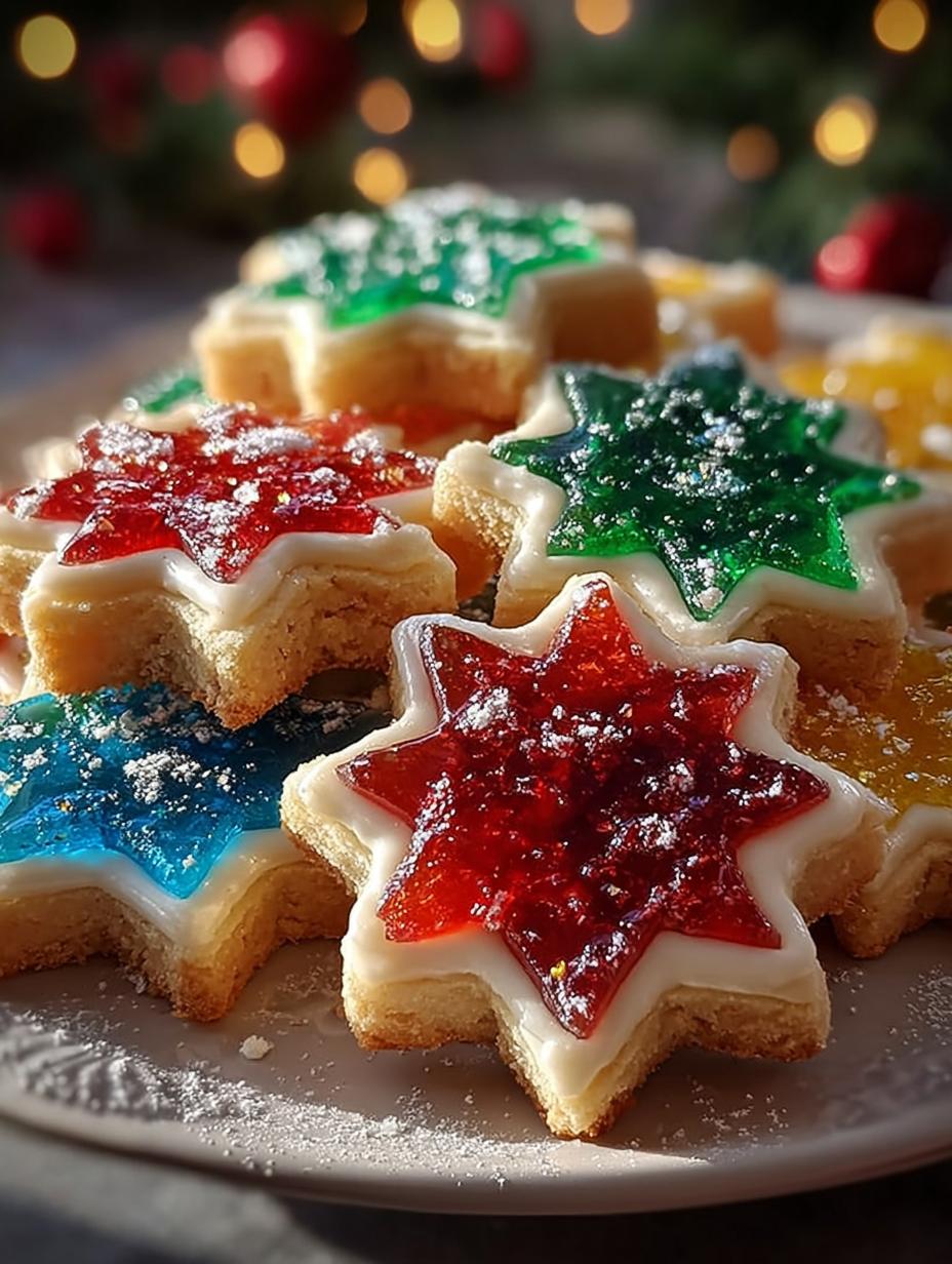 Christmas Stained Glass Cookies