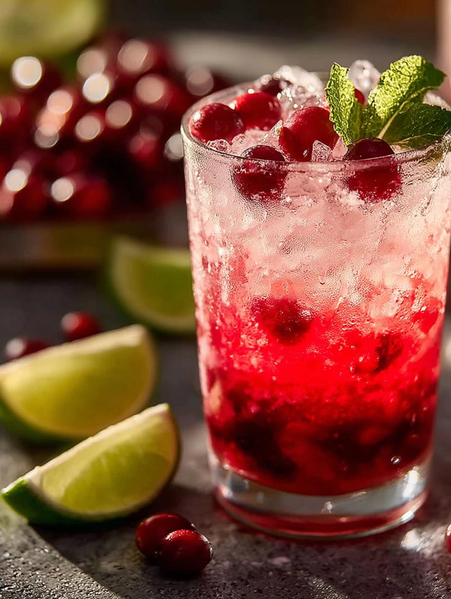 Cranberry Lime Mocktail