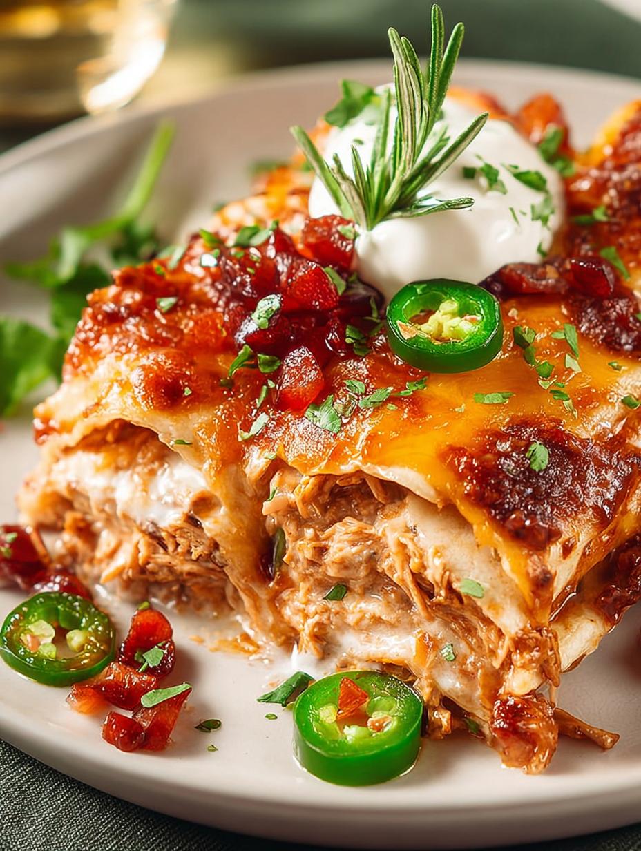 Cranberry Turkey Enchiladas