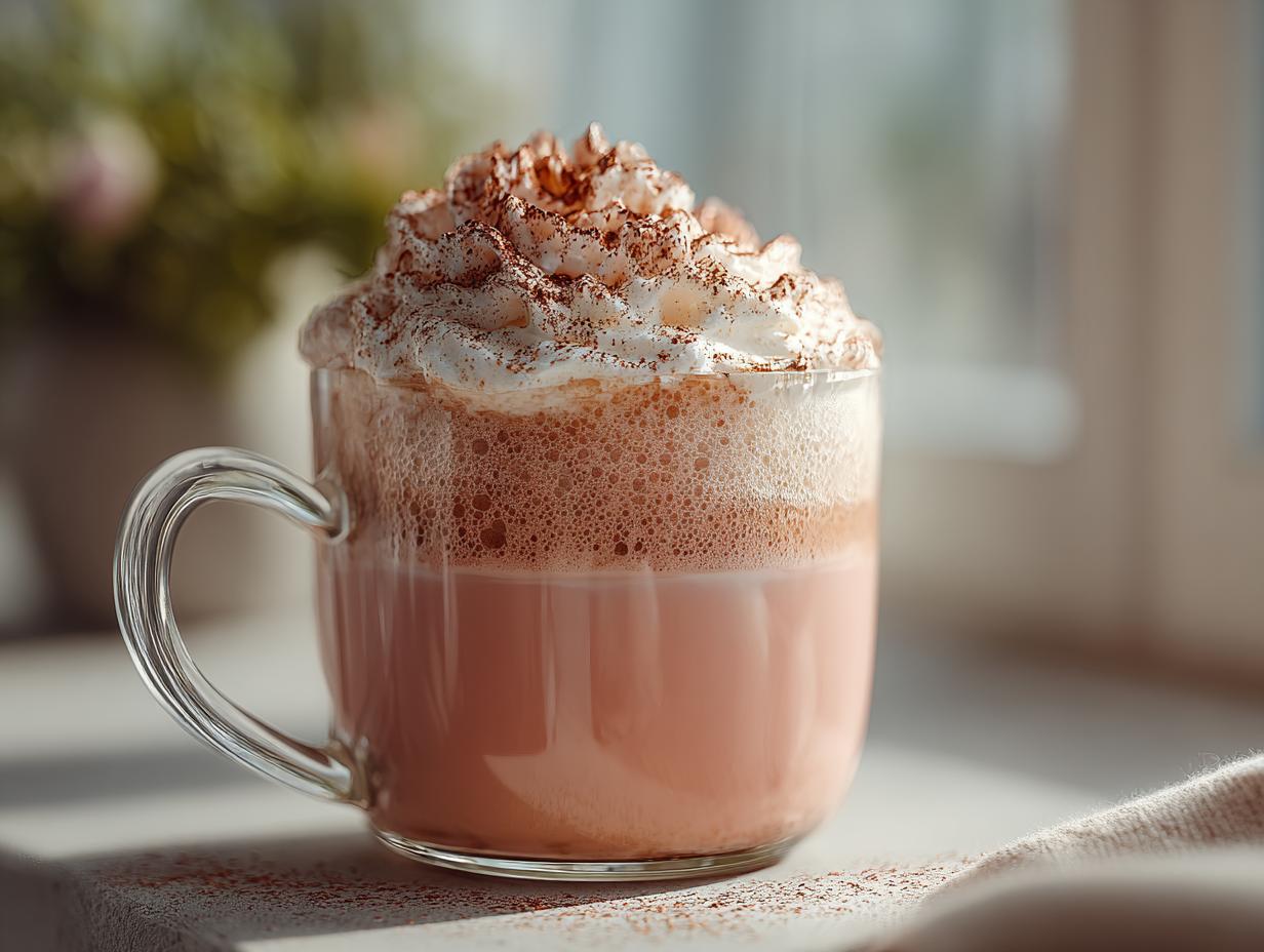 Creamy Pink Latte Stunning