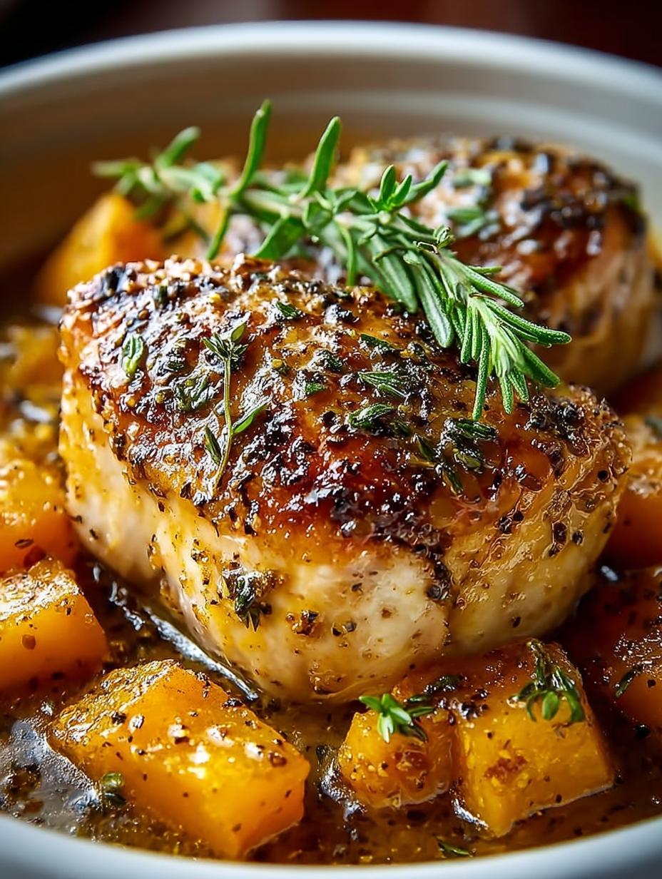 Crockpot Maple Dijon Chicken With Sweet Butternut Squash 5 Crockpot Maple Dijon Chicken With Sweet Butternut Squash - Crockpot Maple Dijon Chicken - main visual representation