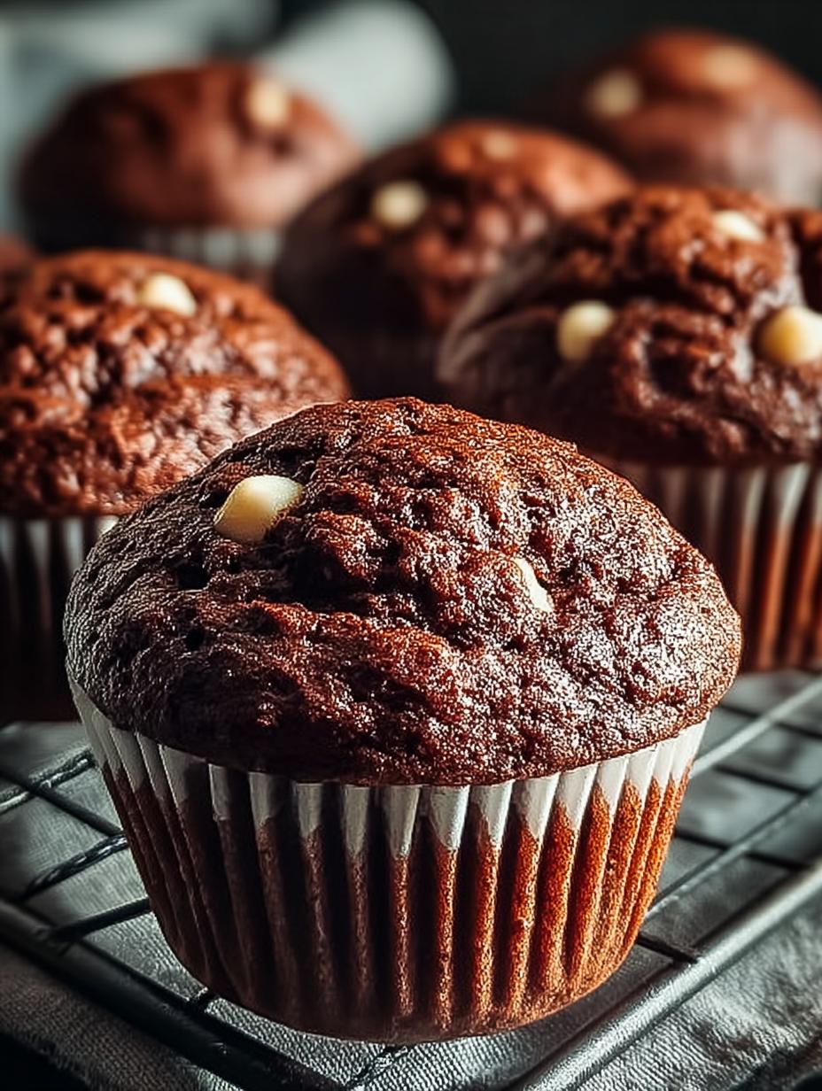 Delicious Double Chocolate Zucchini Muffins Recipe 6 Delicious Double Chocolate Zucchini Muffins Recipe - Double Chocolate Zucchini Muffins - additional detail