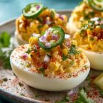 Elote Deviled Eggs with