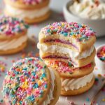 Funfetti Shortbread Sandwich Cookies