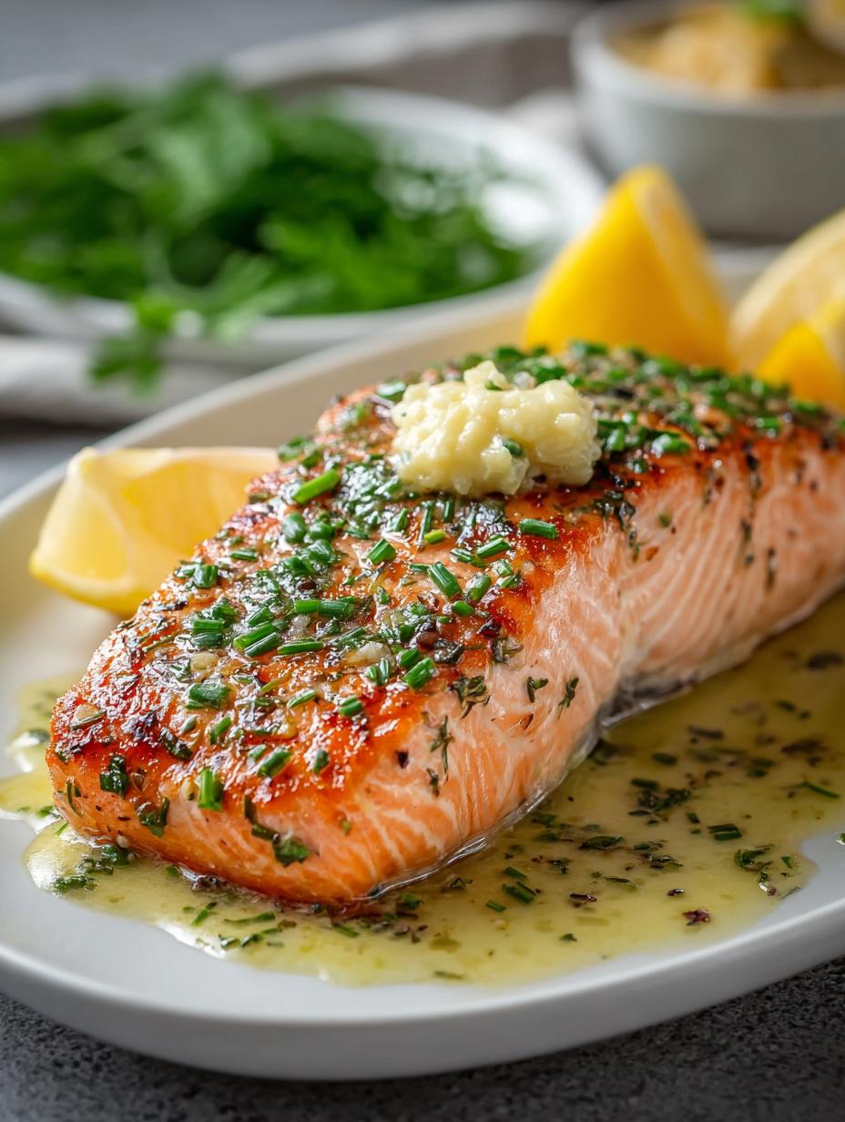 Garlic Butter Baked Salmon