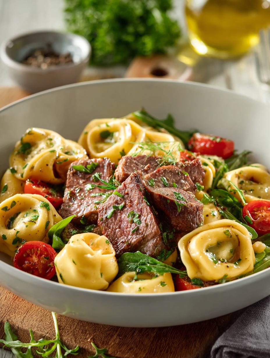 Garlic Steak Tortellini: 30-Minute Delight for Dinner 6 Garlic Steak Tortellini: 30-Minute Delight for Dinner - Garlic Steak Tortellini - additional detail