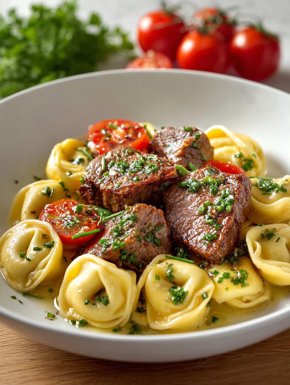 Garlic Steak Tortellini