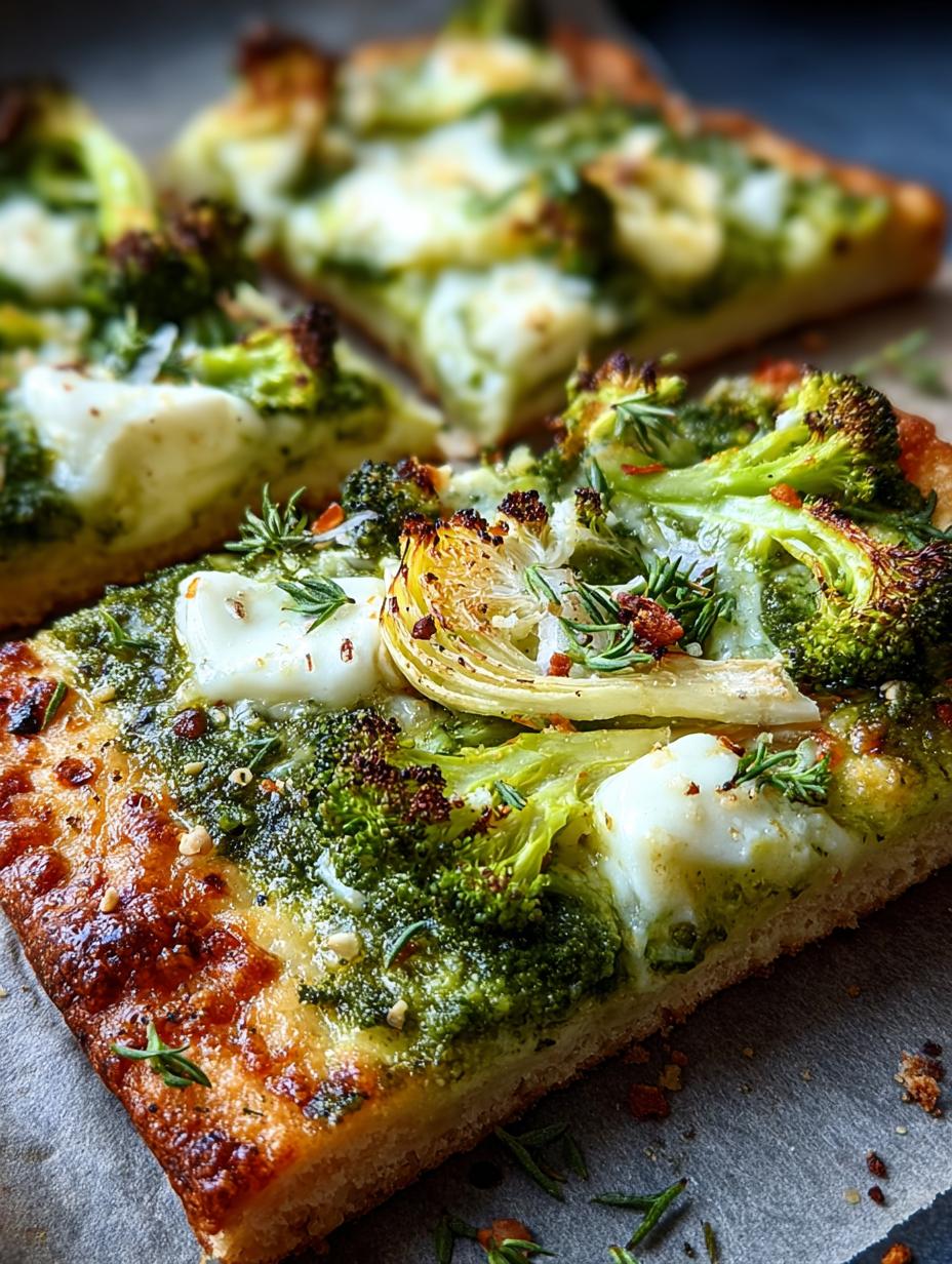 Green Pizza with Pesto