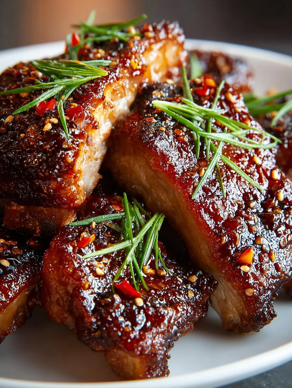 Honey Garlic Ribs Sticky