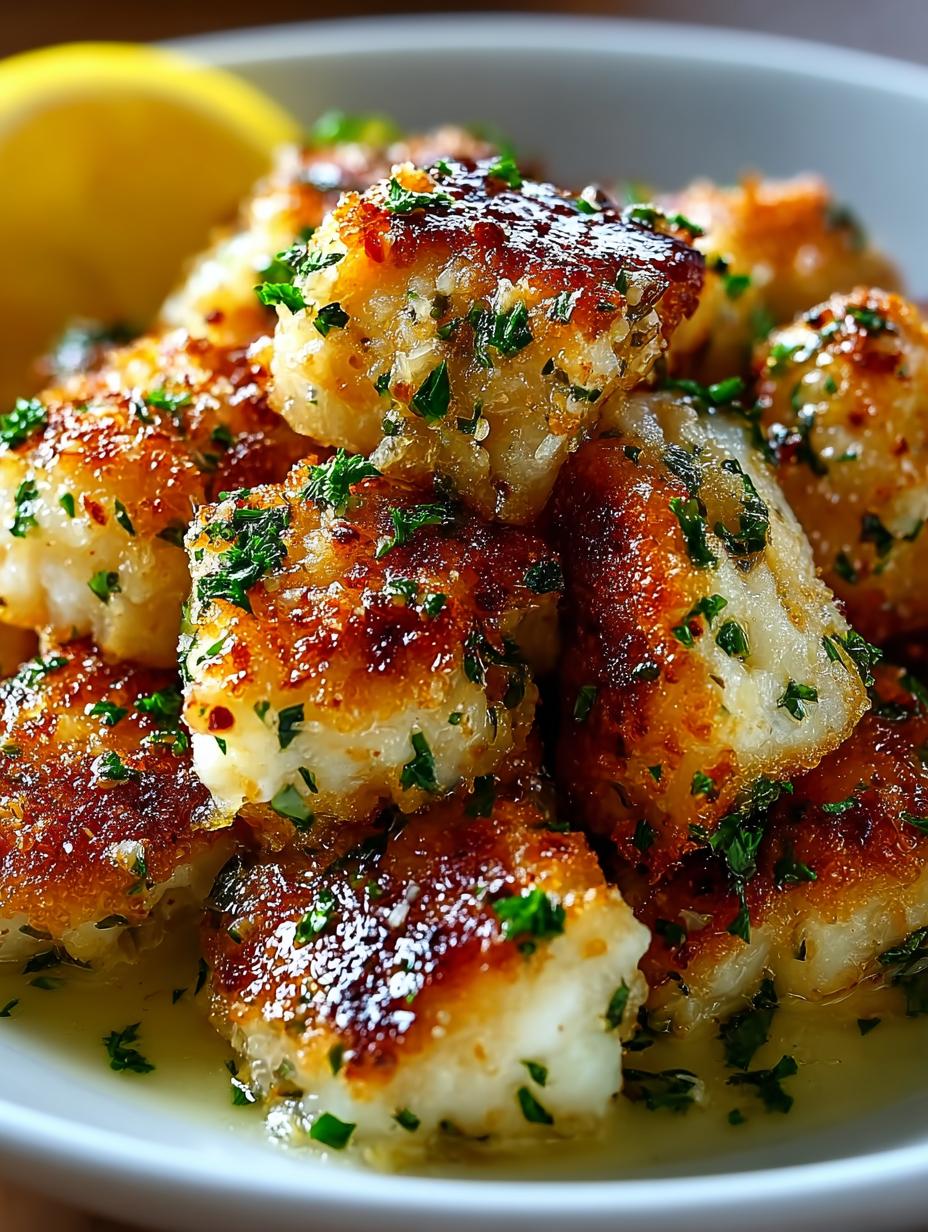 Lemon Garlic Chicken Bites