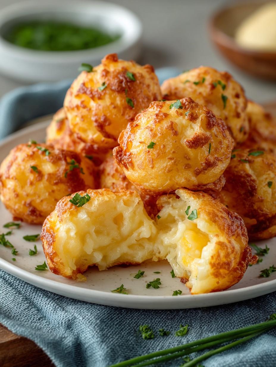 Mashed Potato Cheese Puffs