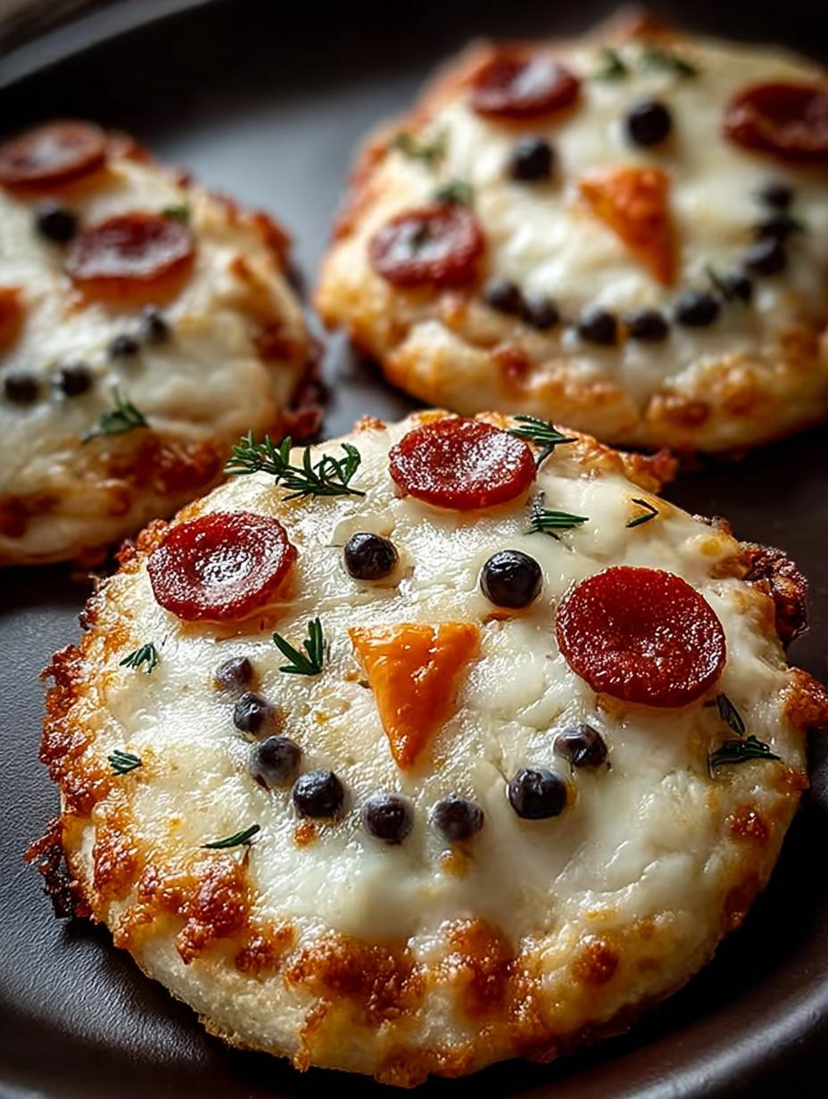 Mini Snowman Pizzas: 7 Delightful Treats for Winter Fun 6 Mini Snowman Pizzas: 7 Delightful Treats for Winter Fun - Mini Snowman Pizzas - additional detail