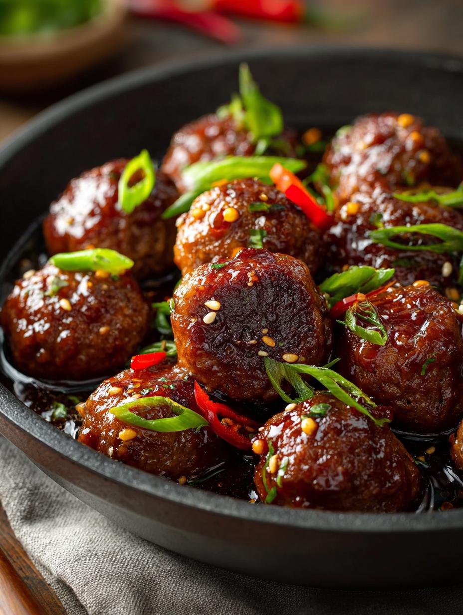 Mongolian Beef Meatballs: 12 Deliciously Easy Recipes 6 Mongolian Beef Meatballs: 12 Deliciously Easy Recipes - Mongolian Beef Meatballs - additional detail