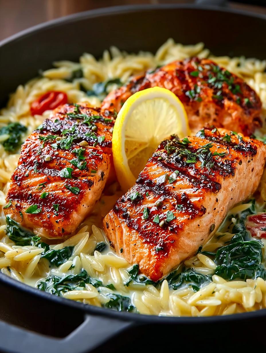 One Skillet Salmon with