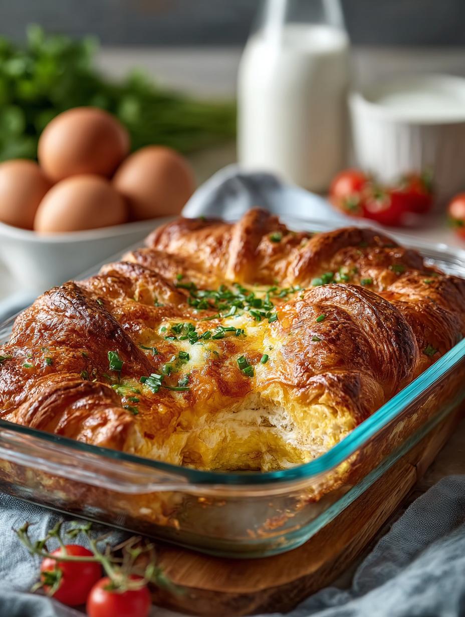 Overnight Croissant Breakfast Casserole: 8 Reasons to Indulge 5 Overnight Croissant Breakfast Casserole: 8 Reasons to Indulge - Overnight Croissant Breakfast Casserole - main visual representation