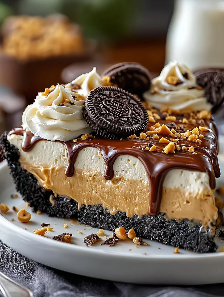 Silky Peanut Butter Pie with Oreo Crust Delight 5 Silky Peanut Butter Pie with Oreo Crust Delight - Peanut Butter Pie with - main visual representation