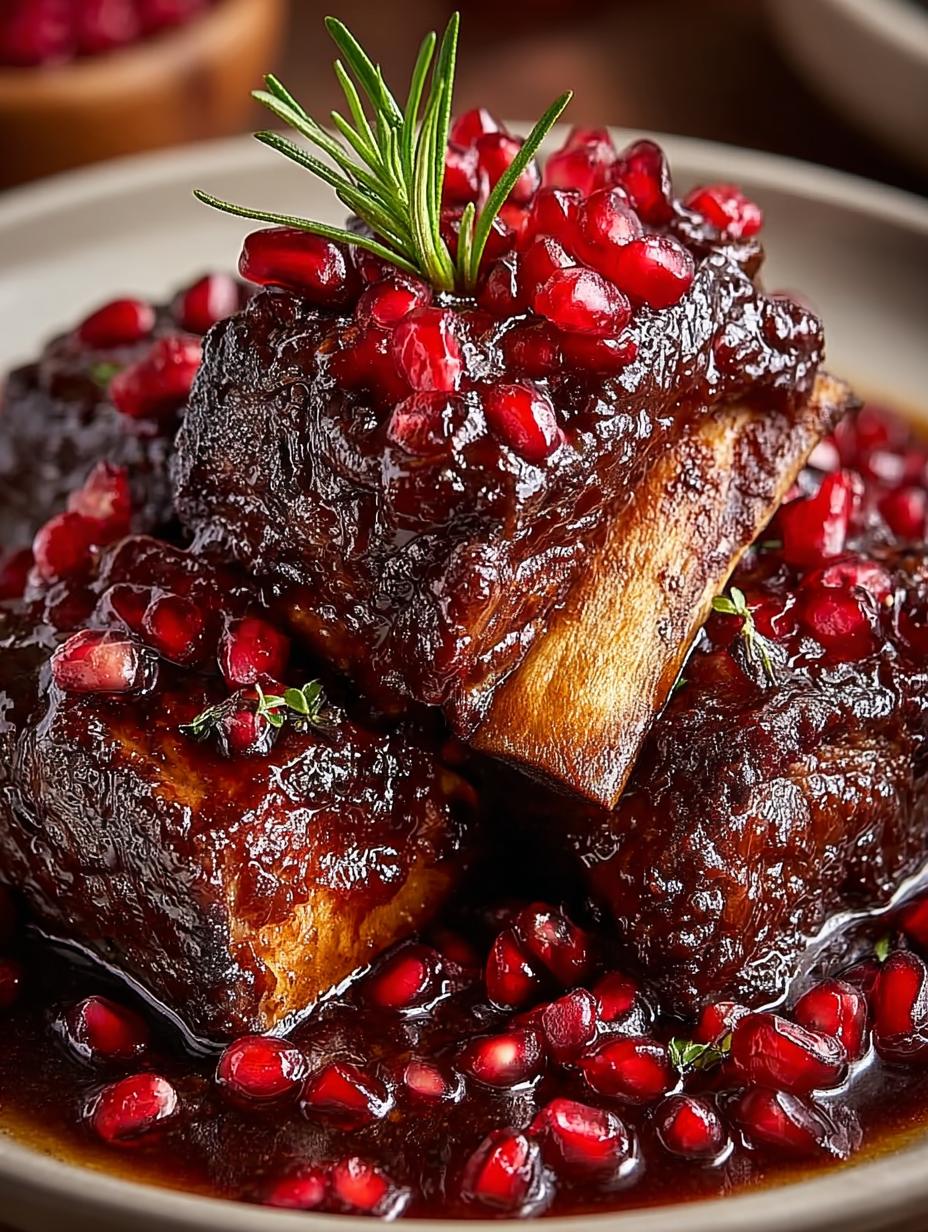 Pomegranate Braised Short Ribs