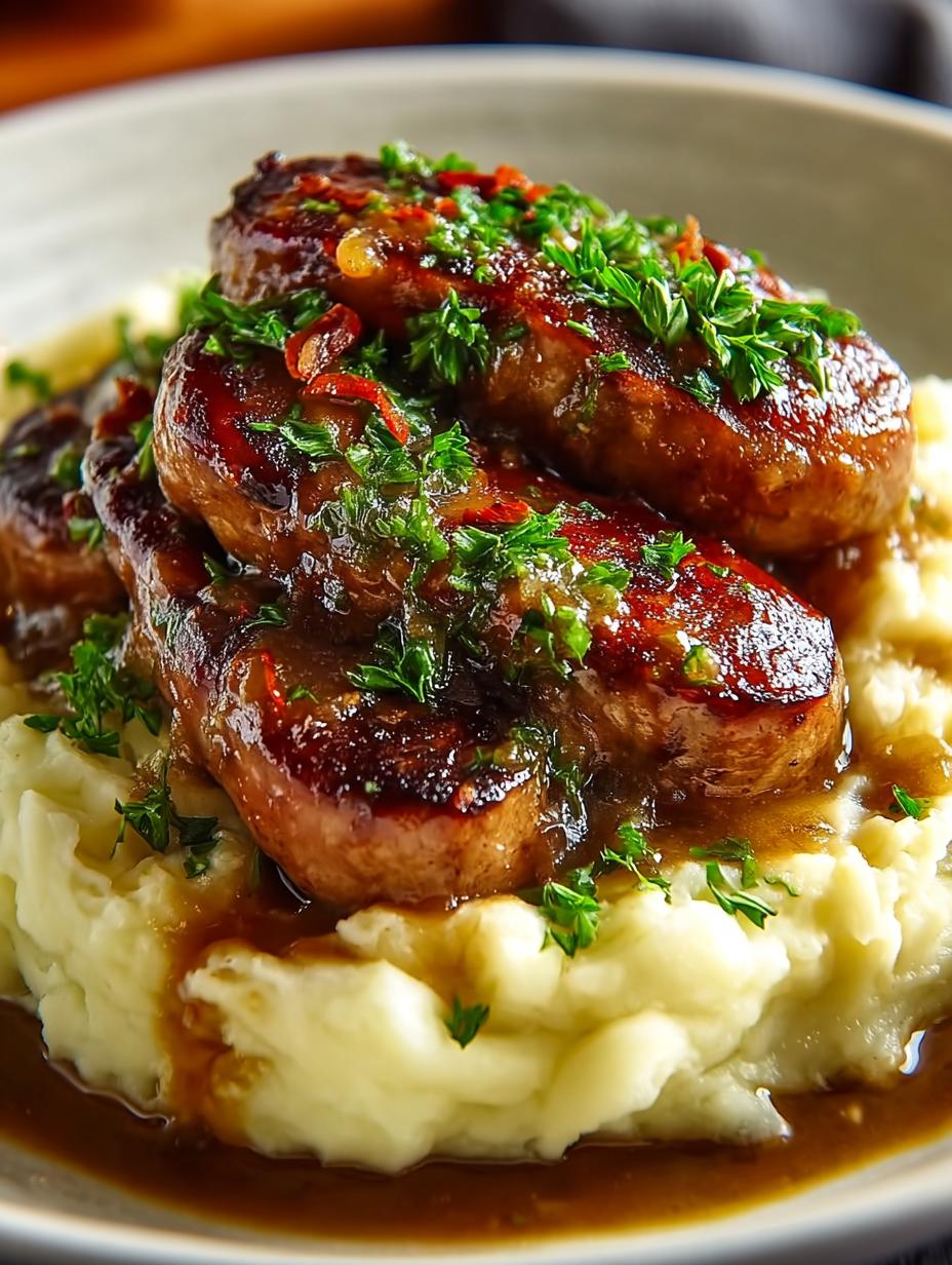 Pot Bangers Mash