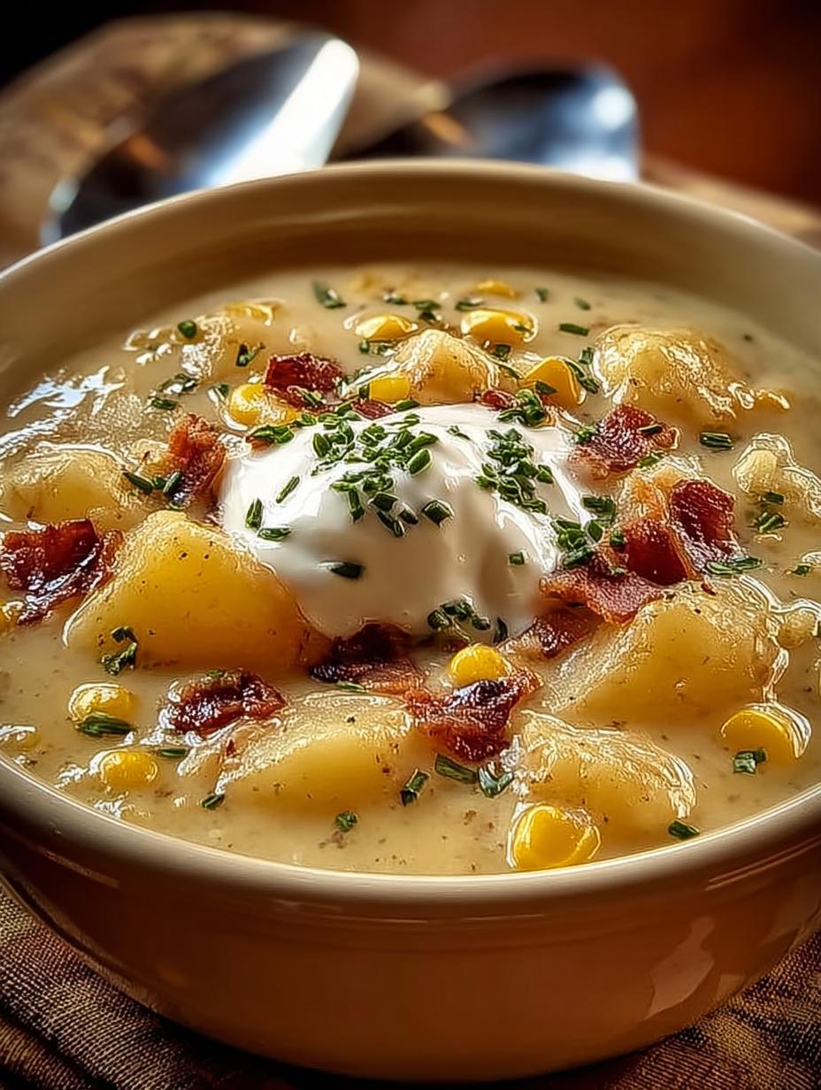 Potato Corn Chowder: 10 Comforting Reasons to Love It 6 Potato Corn Chowder: 10 Comforting Reasons to Love It - Potato Corn Chowder - additional detail