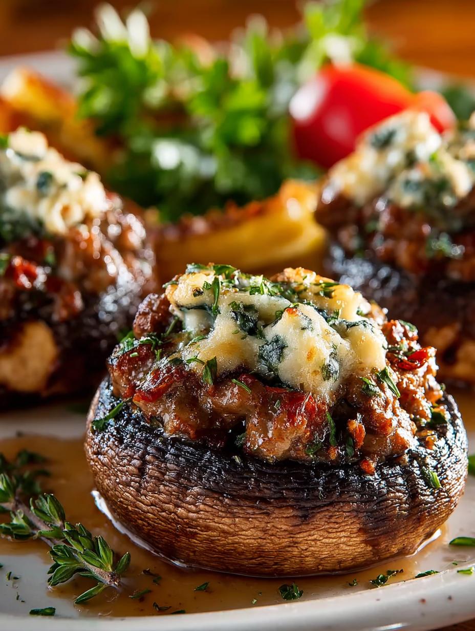 Sausage Stuffed Portobellos: 5 Savory Recipes to Try 6 Sausage Stuffed Portobellos: 5 Savory Recipes to Try - Sausage Stuffed Portobellos - additional detail