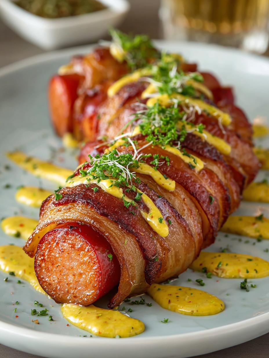 Savory Mustard Hasselback Kielbasa: 5 Flavorful Bites 6 Savory Mustard Hasselback Kielbasa: 5 Flavorful Bites - Savory Mustard Hasselback Kielbasa - additional detail