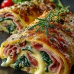 Spinach Ham Breakfast Roll